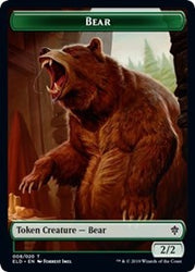 Bear // Food (16) Double-Sided Token [Throne of Eldraine Tokens] Magic: The Gathering