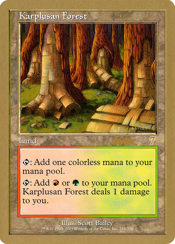 Karplusan Forest (Brian Kibler) [World Championship Decks 2002] Magic: The Gathering