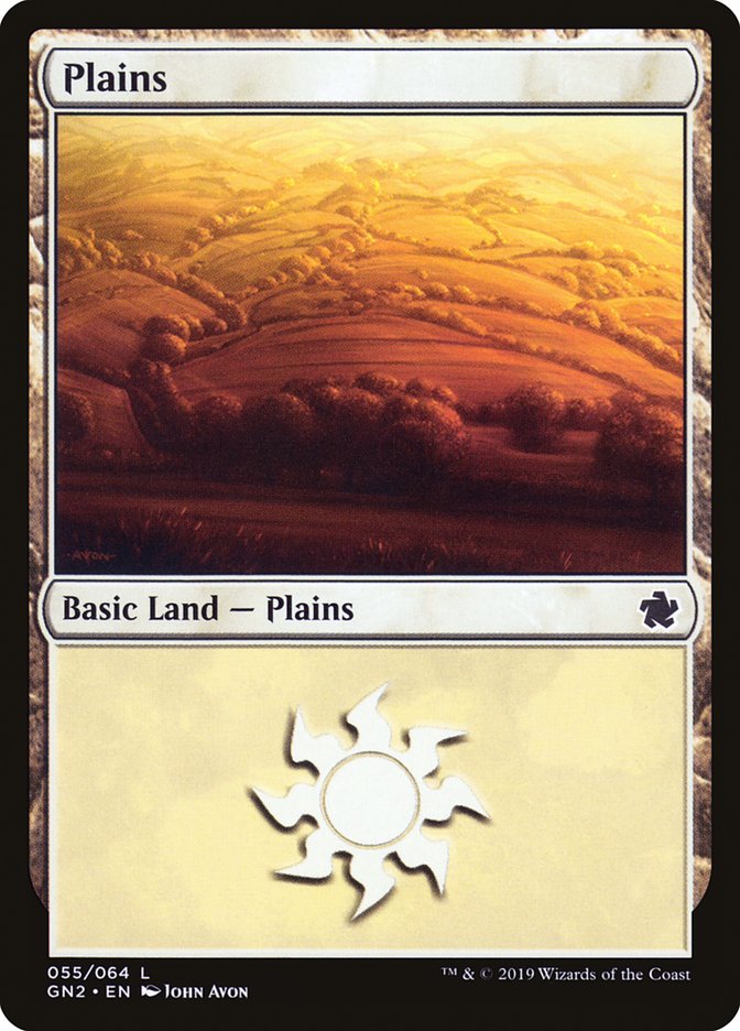 Plains (55) [Game Night 2019] Magic: The Gathering