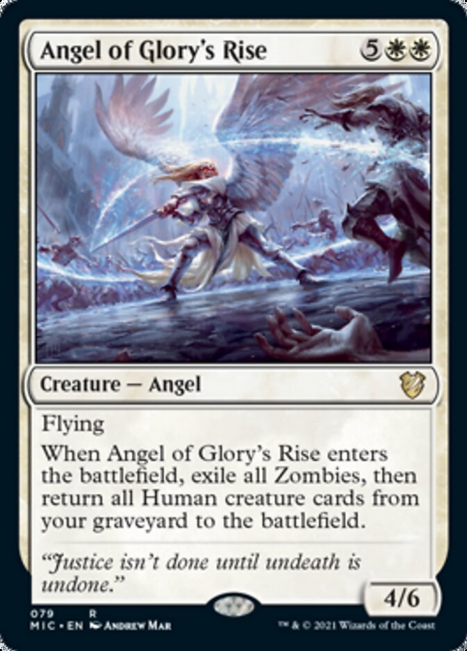 Angel of Glory's Rise [Innistrad: Midnight Hunt Commander] Magic: The Gathering