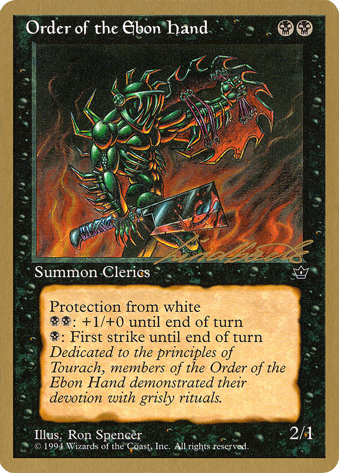 Order of the Ebon Hand (Spencer) (Leon Lindback) [Pro Tour Collector Set] Magic: The Gathering