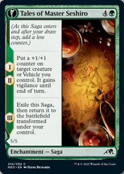 Tales of Master Seshiro // Seshiro's Living Legacy [Kamigawa: Neon Dynasty] Magic: The Gathering