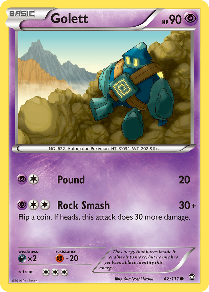Golett (42/111) [XY: Furious Fists] Pokémon