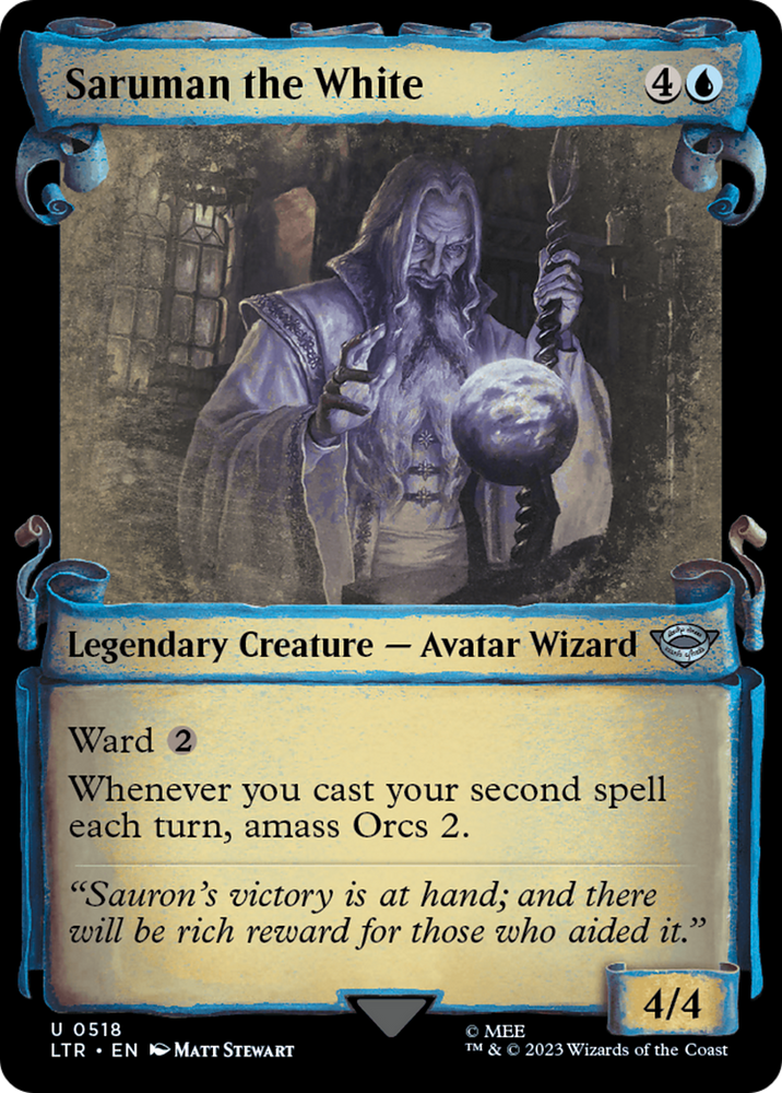Saruman the White [The Lord of the Rings: Tales of Middle-Earth Showcase Scrolls] Magic: The Gathering
