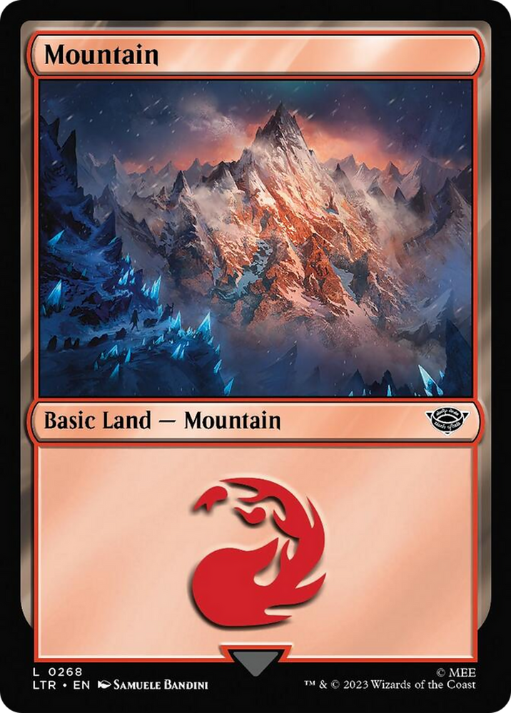 Mountain (268) [The Lord of the Rings: Tales of Middle-Earth] Magic: The Gathering