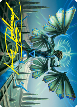 Tanazir Quandrix Art Card (Gold-Stamped Signature) [Strixhaven: School of Mages Art Series] Magic: The Gathering