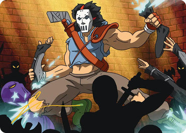 Casey Jones, Vigilante Art Card (Gold-Stamped Signature) [Teenage Mutant Ninja Turtles Art Series] Magic: The Gathering