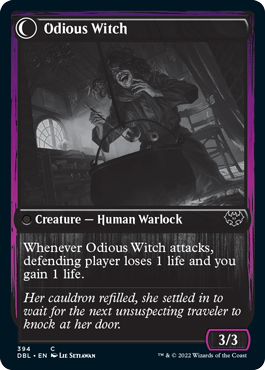 Ragged Recluse // Odious Witch [Innistrad: Double Feature] Magic: The Gathering