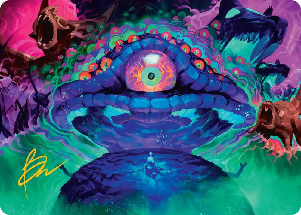 Humongous Fungus Art Card (Gold-Stamped Signature) [Teenage Mutant Ninja Turtles Art Series] Magic: The Gathering