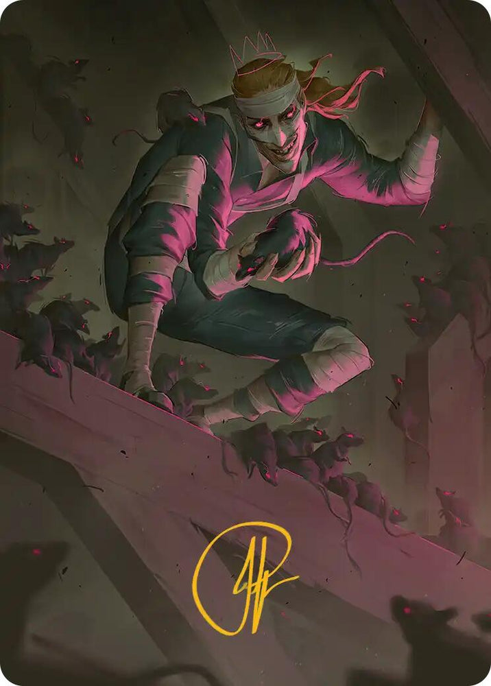 Rat King, the Chaosbringer Art Card (Gold-Stamped Signature) [Teenage Mutant Ninja Turtles Art Series] Magic: The Gathering