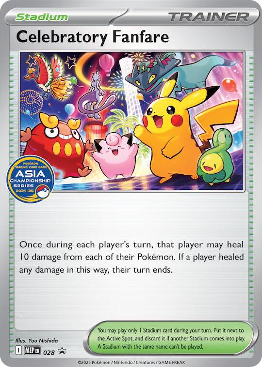 Celebratory Fanfare (028) (Asia Championship Series 24-25) [Mega Evolution Promo] Pokémon