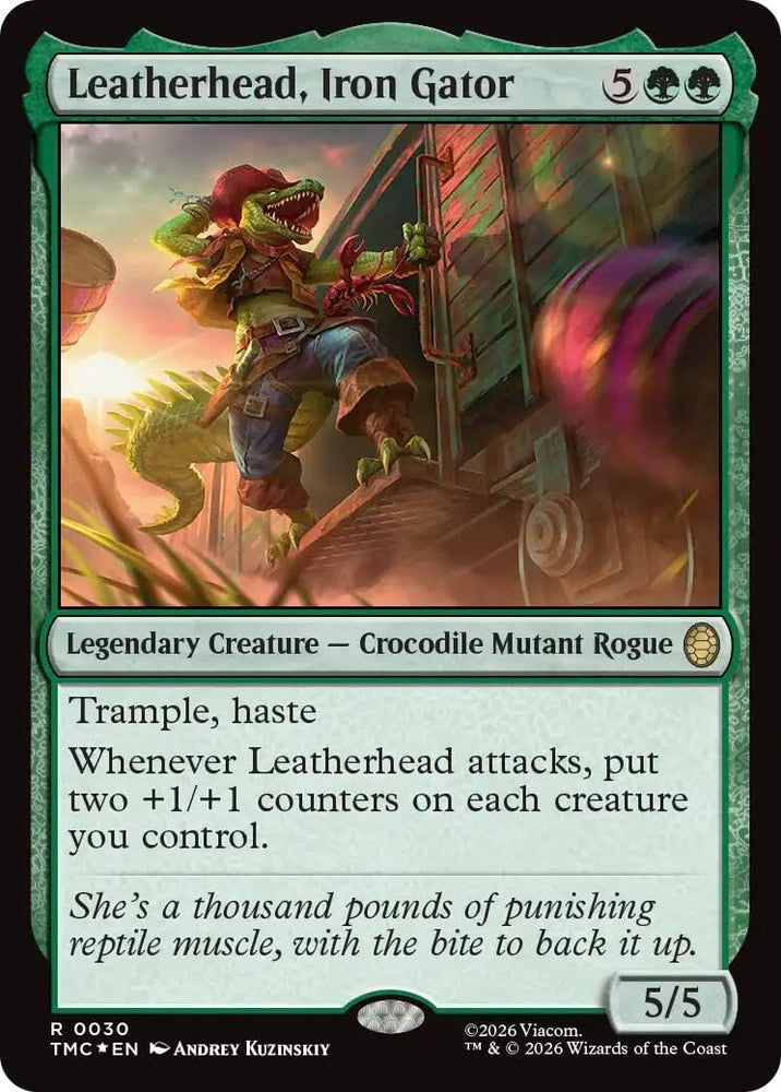 Leatherhead, Iron Gator (Surge Foil) [Teenage Mutant Ninja Turtles Commander]