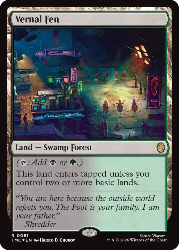 Vernal Fen (Surge Foil) [Teenage Mutant Ninja Turtles Commander]