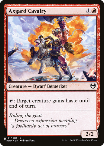 Axgard Cavalry [The List] Magic: The Gathering