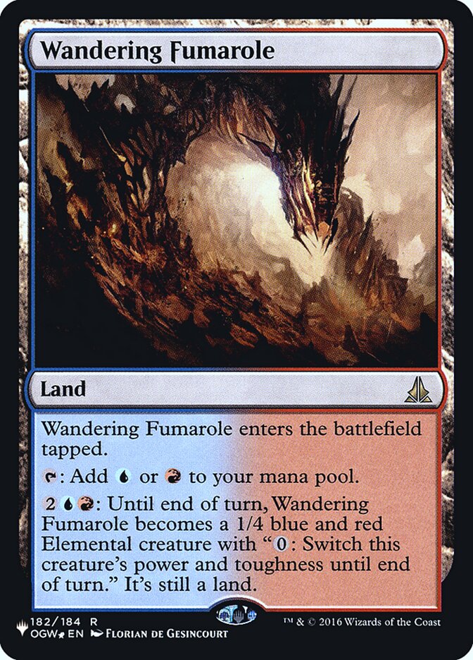 Wandering Fumarole [Secret Lair: Heads I Win, Tails You Lose] Magic: The Gathering