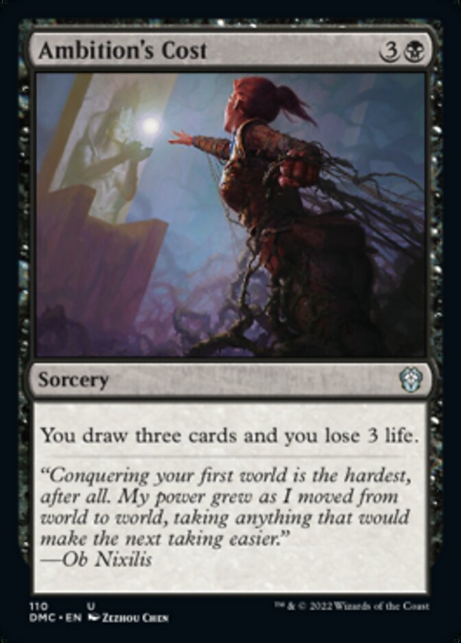 Ambition's Cost [Dominaria United Commander] Magic: The Gathering