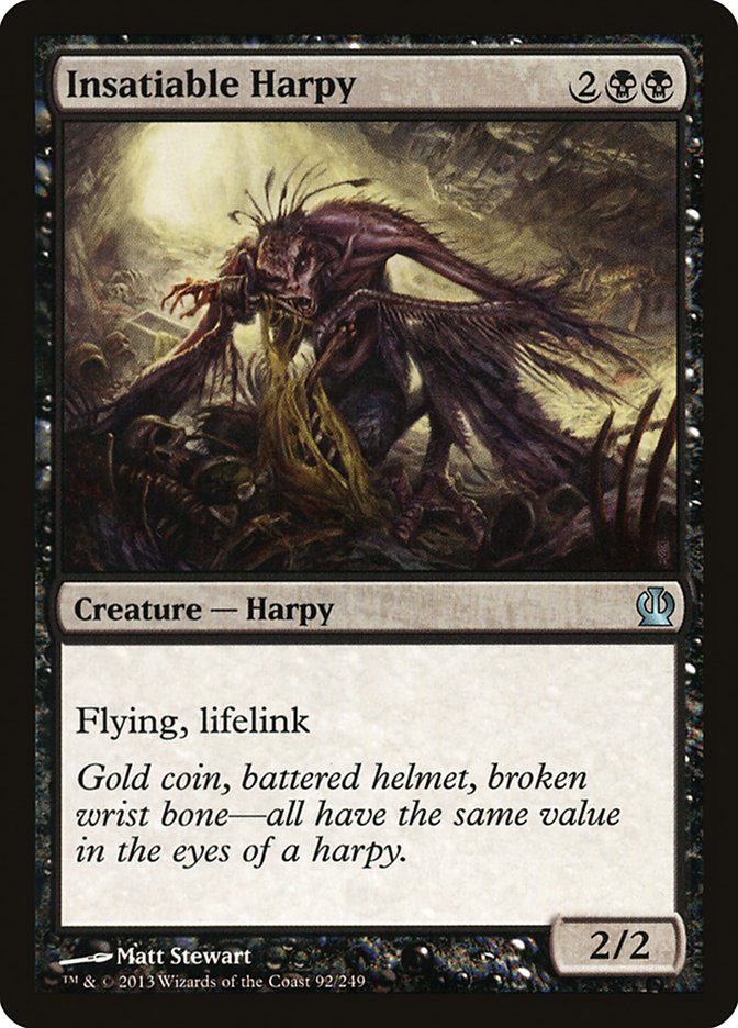 Insatiable Harpy [Theros] Magic: The Gathering