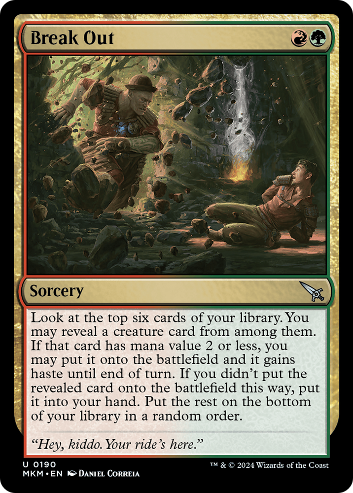 Break Out (White) [Murders at Karlov Manor] Magic: The Gathering