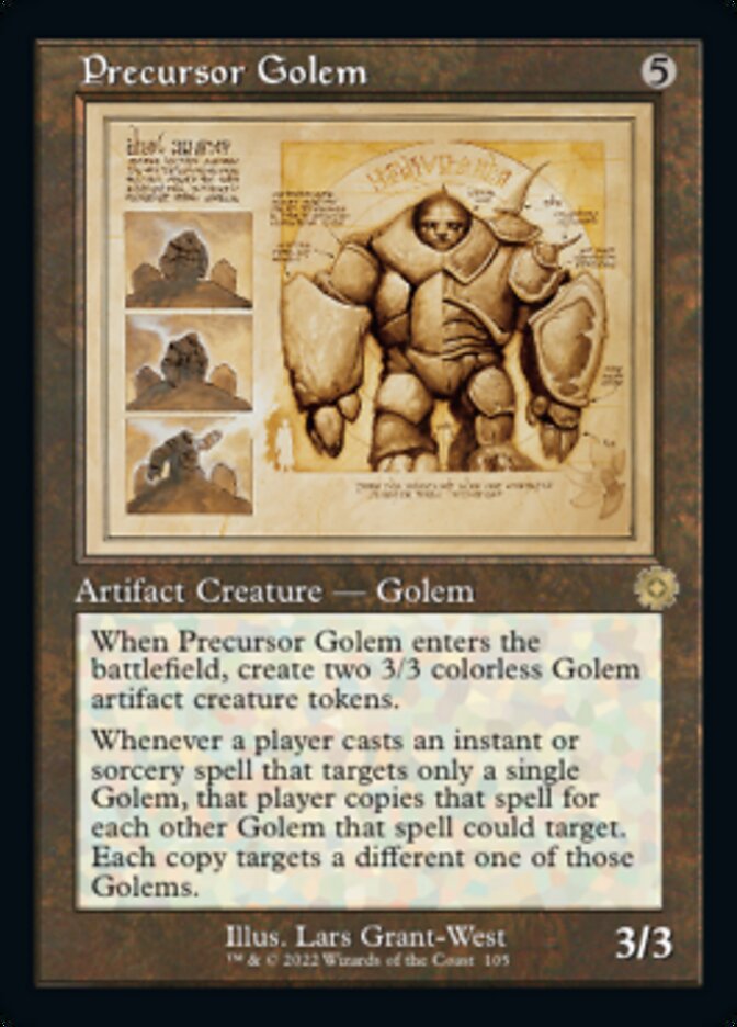 Precursor Golem (Retro Schematic) [The Brothers' War Retro Artifacts] Magic: The Gathering