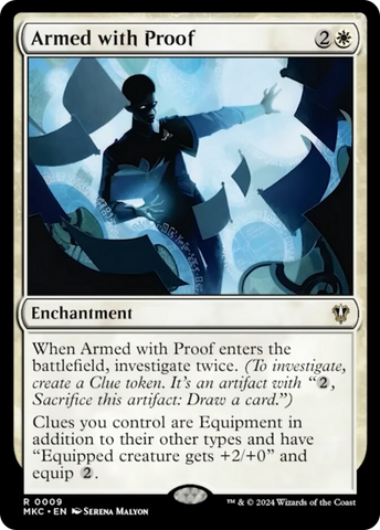 Armed with Proof [Murders at Karlov Manor Commander] Magic: The Gathering
