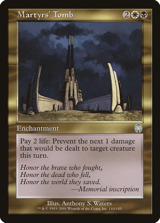 Martyrs' Tomb [Apocalypse] Magic: The Gathering