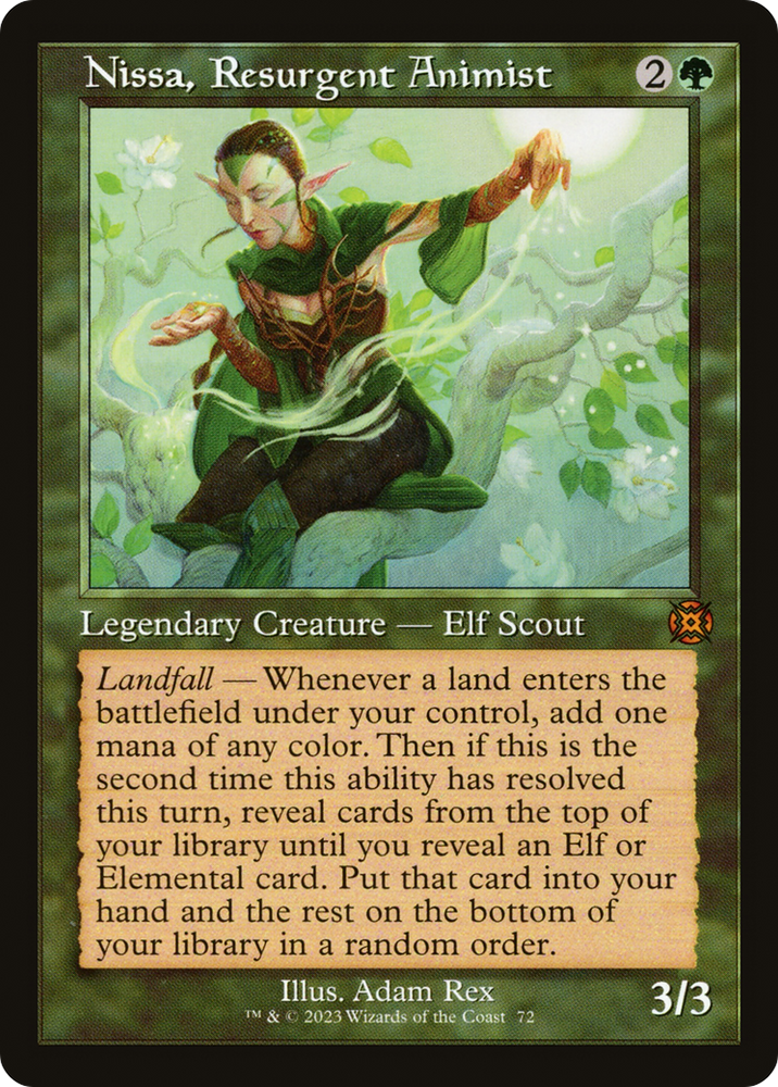 Nissa, Resurgent Animist (Retro) [March of the Machine: The Aftermath] Magic: The Gathering