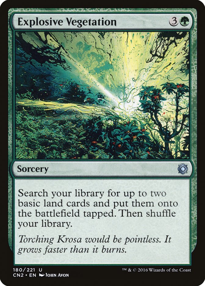 Explosive Vegetation [Conspiracy: Take the Crown] Magic: The Gathering