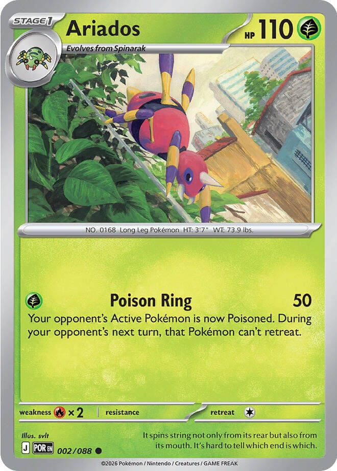 Ariados (002/088) [Mega Evolution: Perfect Order]