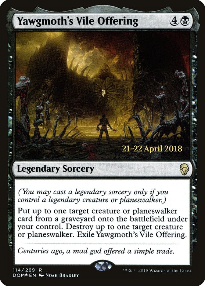 Yawgmoth's Vile Offering [Dominaria Prerelease Promos] Magic: The Gathering