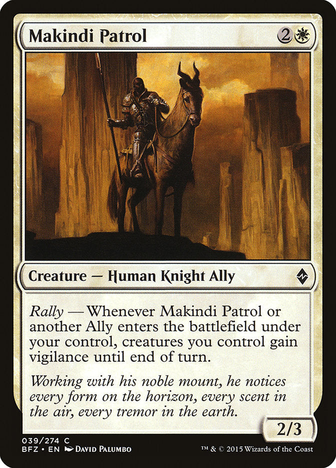 Makindi Patrol [Battle for Zendikar] Magic: The Gathering