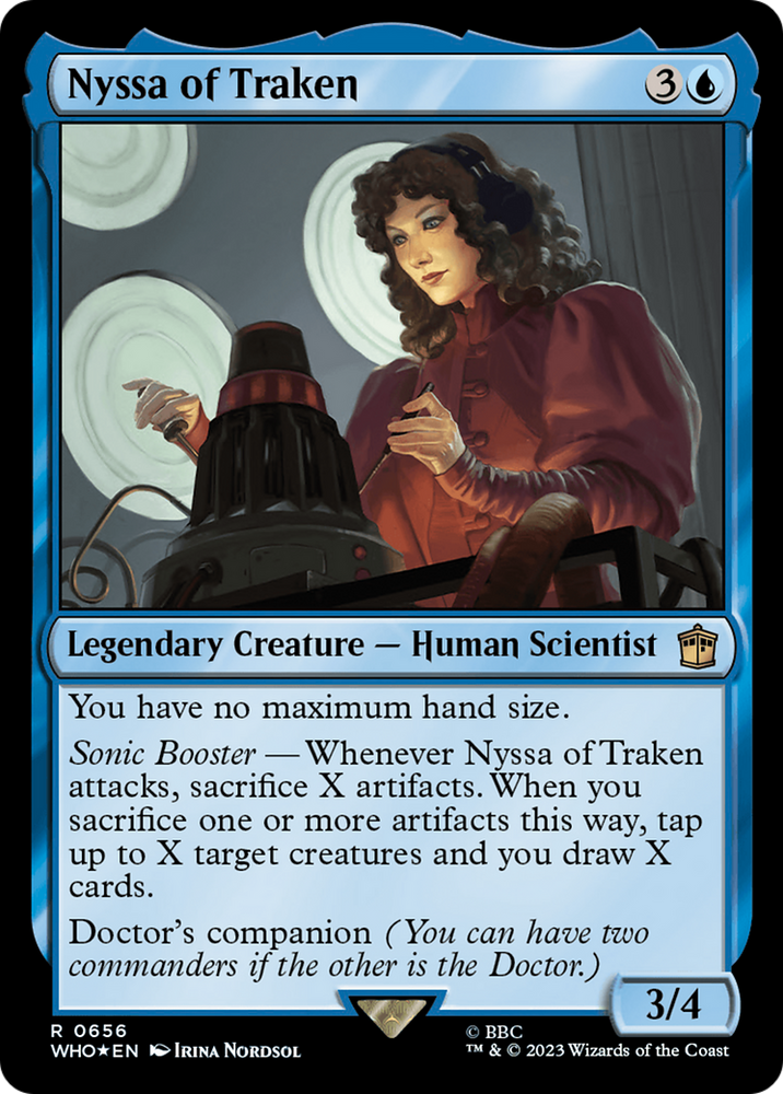 Nyssa of Traken (Surge Foil) [Doctor Who] Magic: The Gathering