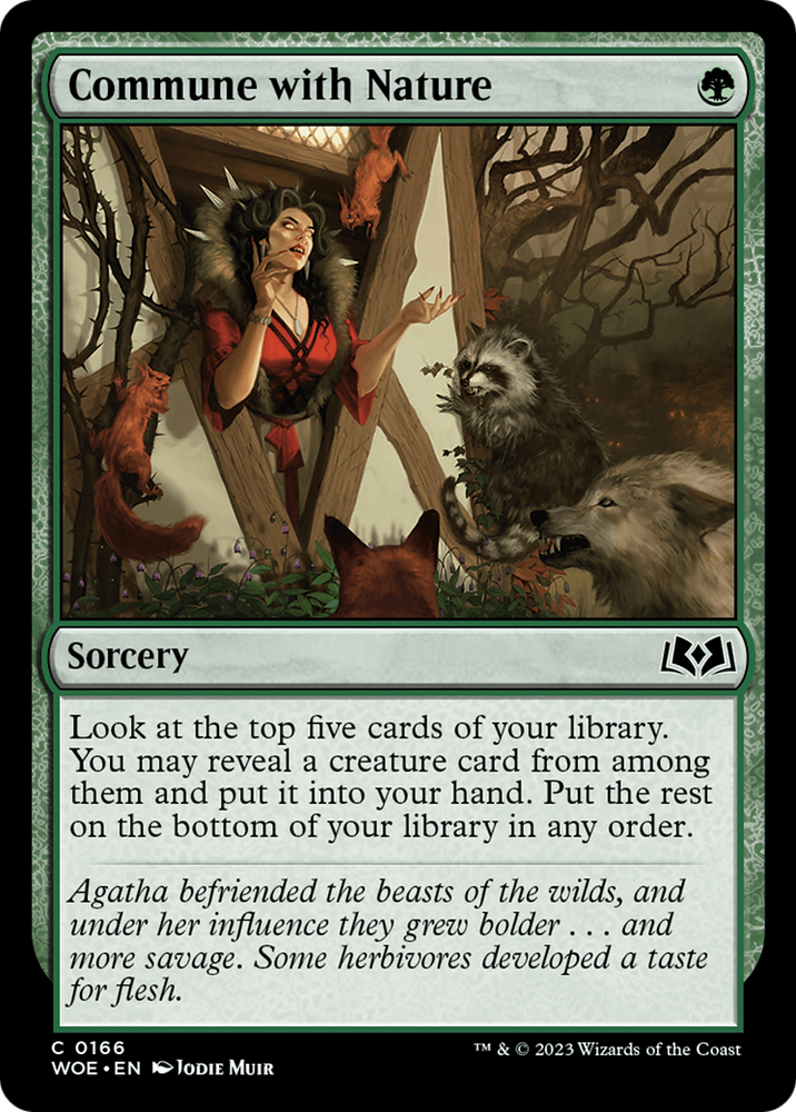 Commune with Nature [Wilds of Eldraine] Magic: The Gathering