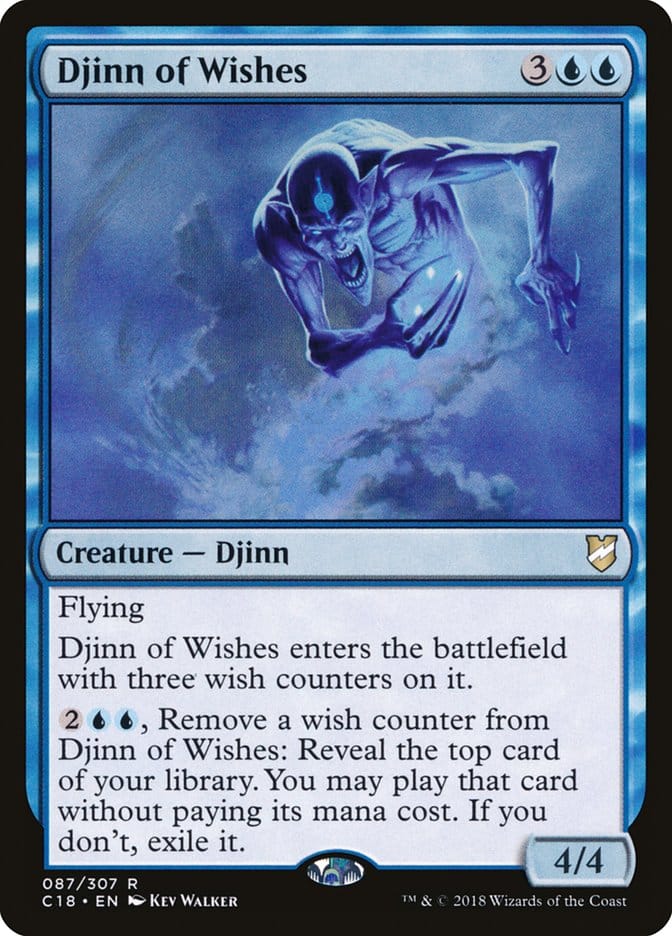 Djinn of Wishes [Commander 2018] Magic: The Gathering