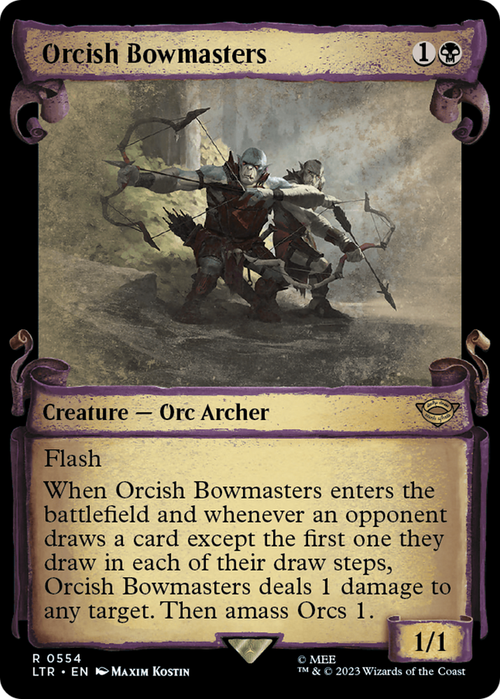 Orcish Bowmasters [The Lord of the Rings: Tales of Middle-Earth Showcase Scrolls] Magic: The Gathering