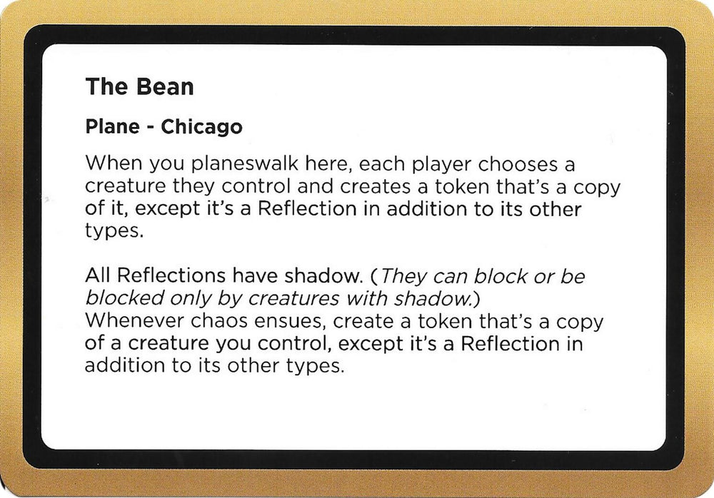 The Bean (Black Lotus Unknown Planechase) [Oversize Cards]