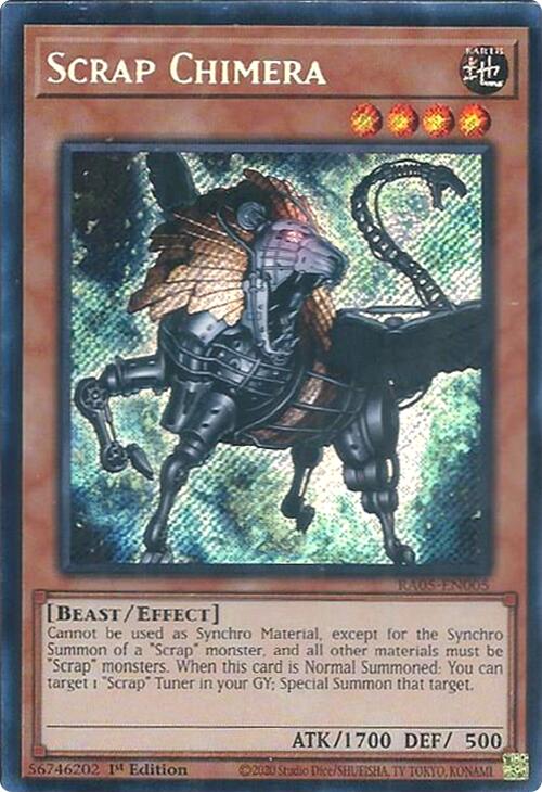 Scrap Chimera [RA05-EN005] Secret Rare - Yugioh Cards For Your TCG Needs!