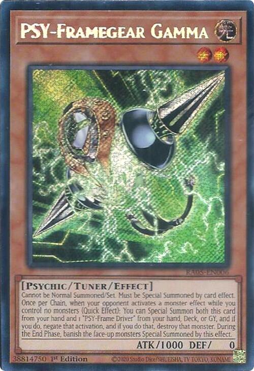 PSY-Framegear Gamma [RA05-EN006] Secret Rare - Yugioh Cards For Your TCG Needs!