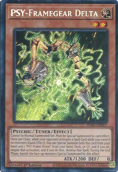 PSY-Framegear Delta [RA05-EN007] Secret Rare - Yugioh Cards For Your TCG Needs!