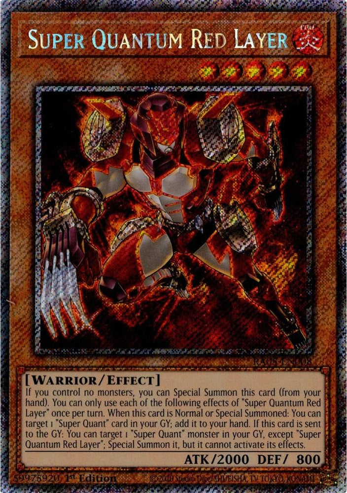 Super Quantum Red Layer [RA05-EN008] Platinum Secret Rare - Yugioh Cards For Your TCG Needs!