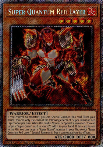Super Quantum Red Layer [RA05-EN008] Platinum Secret Rare - Yugioh Cards For Your TCG Needs!