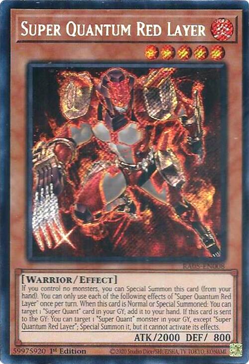 Super Quantum Red Layer [RA05-EN008] Secret Rare - Yugioh Cards For Your TCG Needs!
