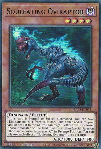 Souleating Oviraptor [RA05-EN011] Super Rare - Yugioh Cards For Your TCG Needs!