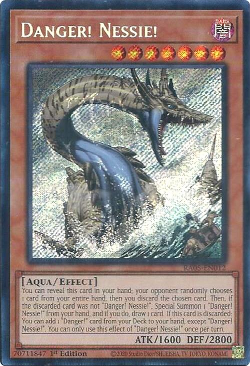 Danger! Nessie! [RA05-EN012] Secret Rare - Yugioh Cards For Your TCG Needs!