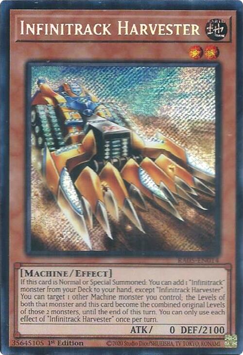 Infinitrack Harvester [RA05-EN014] Secret Rare - Yugioh Cards For Your TCG Needs!