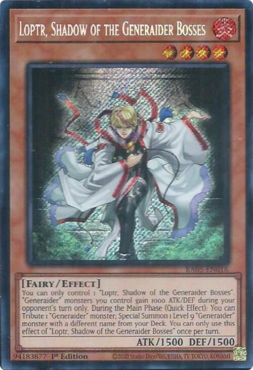 Loptr, Shadow of the Generaider Bosses [RA05-EN016] Secret Rare - Yugioh Cards For Your TCG Needs!
