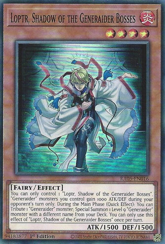 Loptr, Shadow of the Generaider Bosses [RA05-EN016] Super Rare - Yugioh Cards For Your TCG Needs!