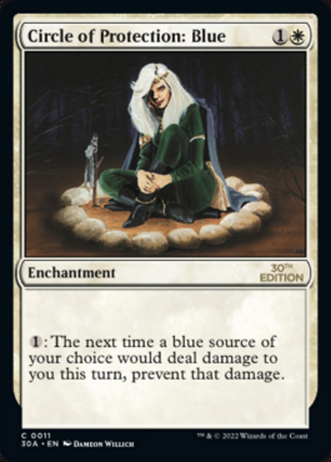 Circle of Protection: Blue [30th Anniversary Edition] Magic: The Gathering