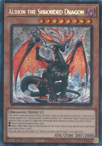 Albion the Shrouded Dragon [RA05-EN019] Secret Rare - Yugioh Cards For Your TCG Needs!