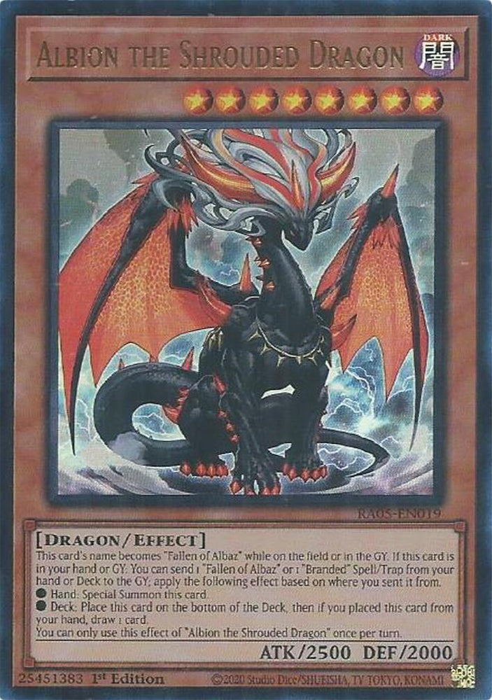 Albion the Shrouded Dragon [RA05-EN019] Ultra Rare - Yugioh Cards For Your TCG Needs!