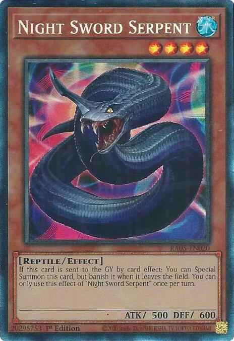 Night Sword Serpent [RA05-EN020] Collector's Rare - Yugioh Cards For Your TCG Needs!